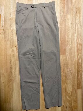 Michael Kors Boys Size 16R 28” Waist Khaki Wool Blend Dress Pants